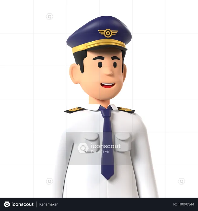 Pilote  3D Icon