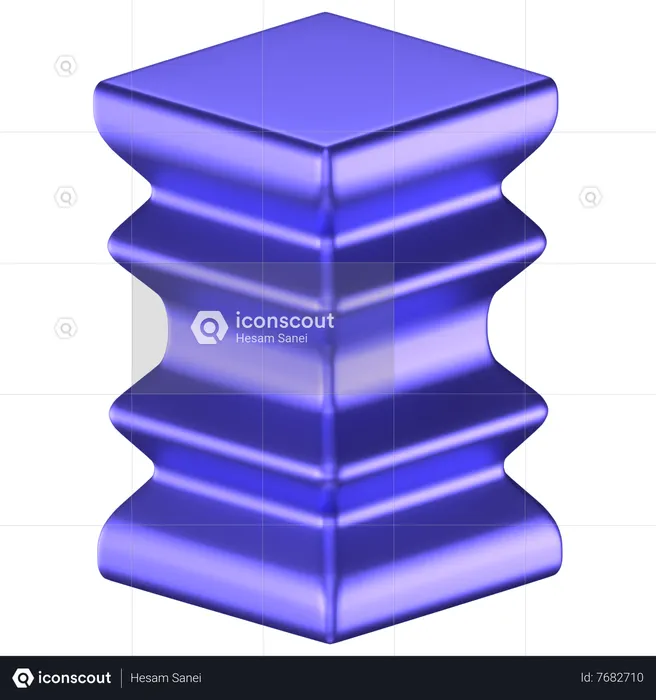 Pílulas forma abstrata  3D Icon