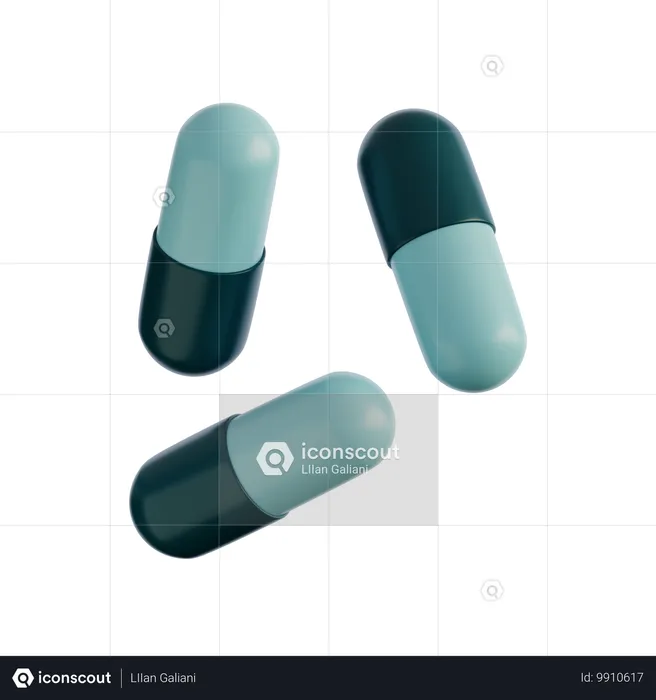 Pilules médicinales  3D Icon