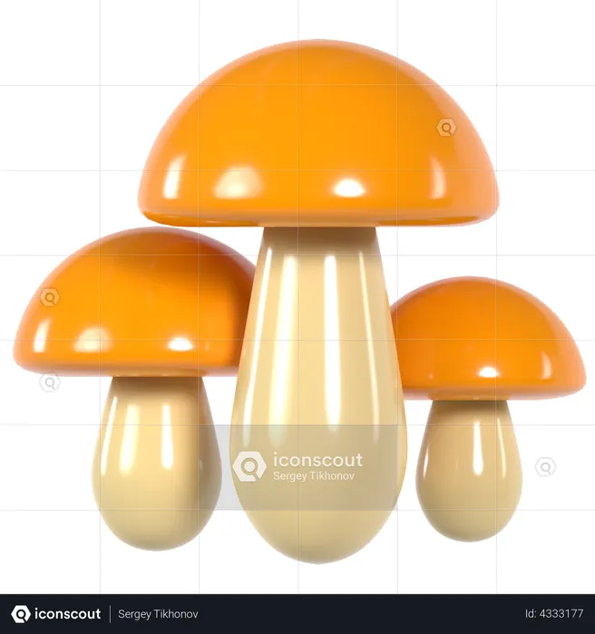 Pilz  3D Illustration