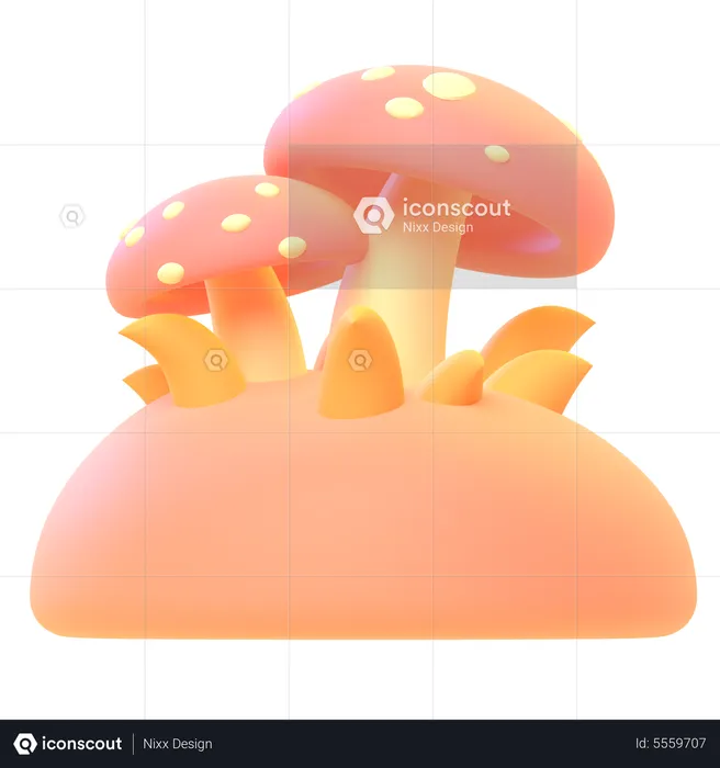 Pilz  3D Icon