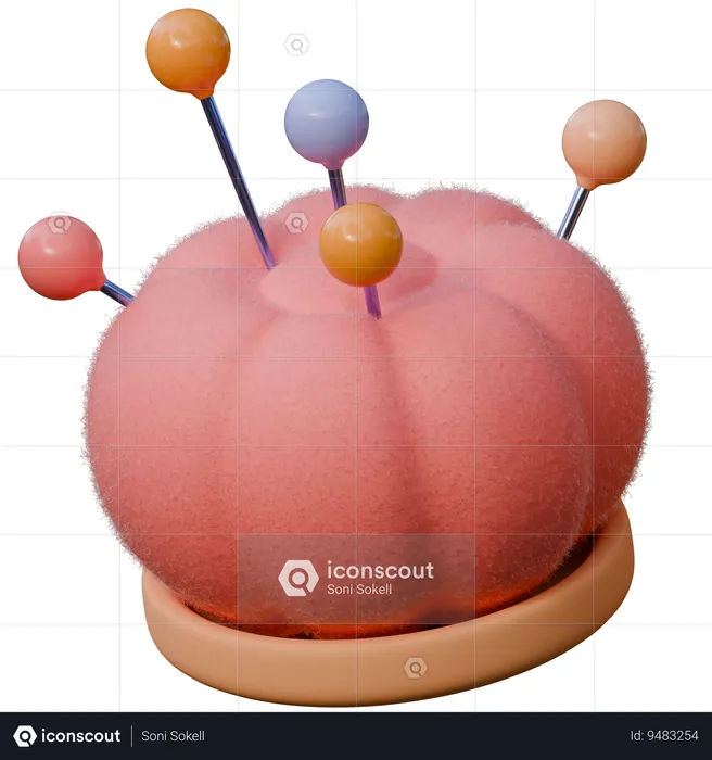 Pin Cushion  3D Icon