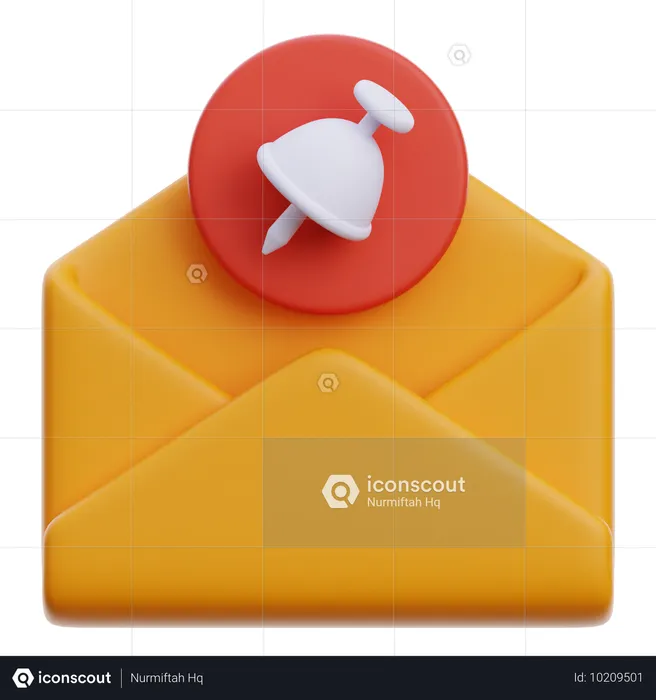 E-Mail anpinnen  3D Icon