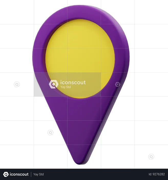 Pin Location  3D Icon