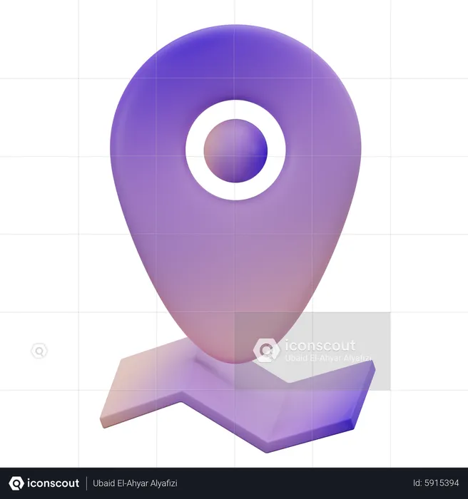 Pin Location  3D Icon