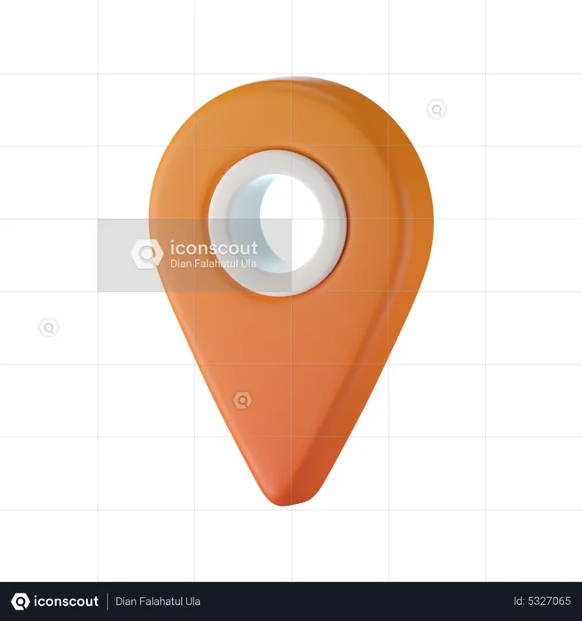 Pin-Standort  3D Icon