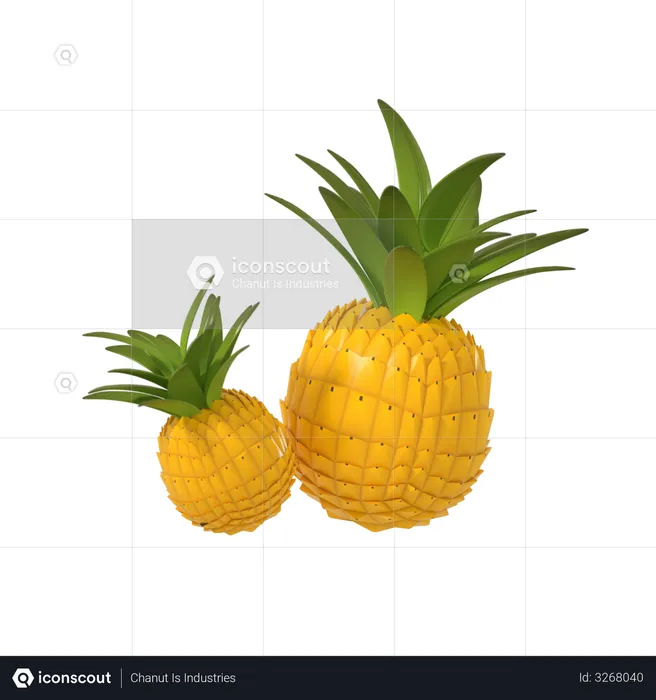 Piña  3D Illustration