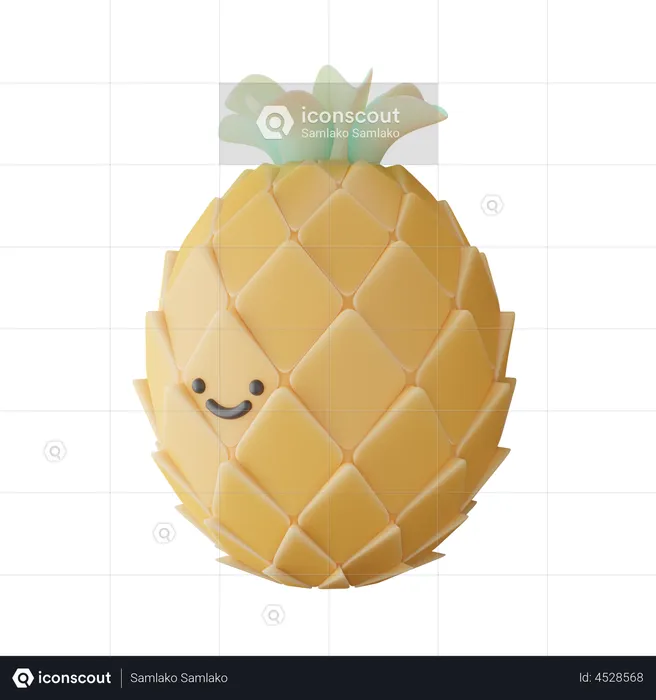 Piña  3D Illustration