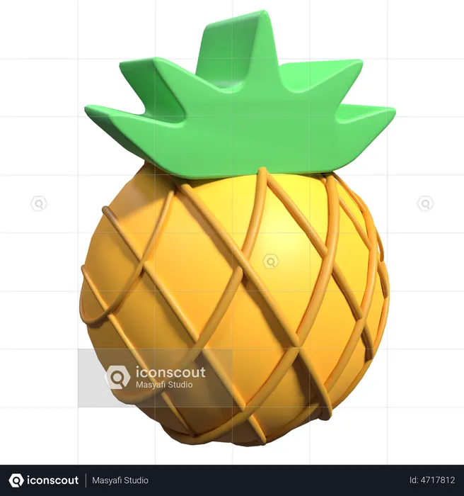 Piña  3D Illustration