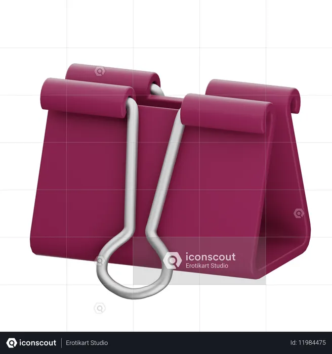 Pince à reliure  3D Icon