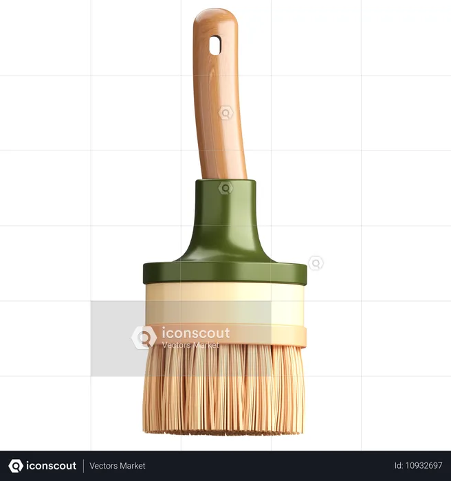 Brosse à poterie  3D Icon