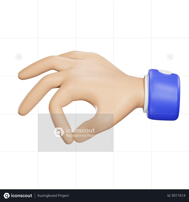 Pinch Hand Emoji 3D Icon