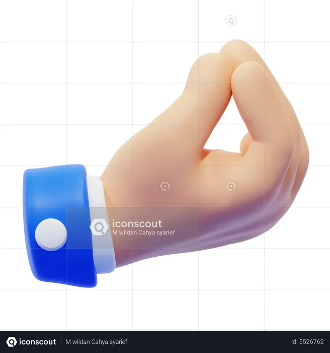 Pinch Hand Hand Gesture  3D Icon