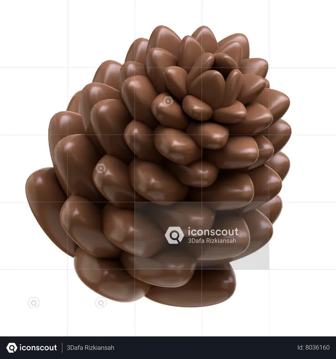 Pine Cone  3D Icon