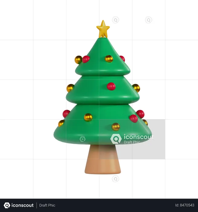 Pine Tree  3D Icon