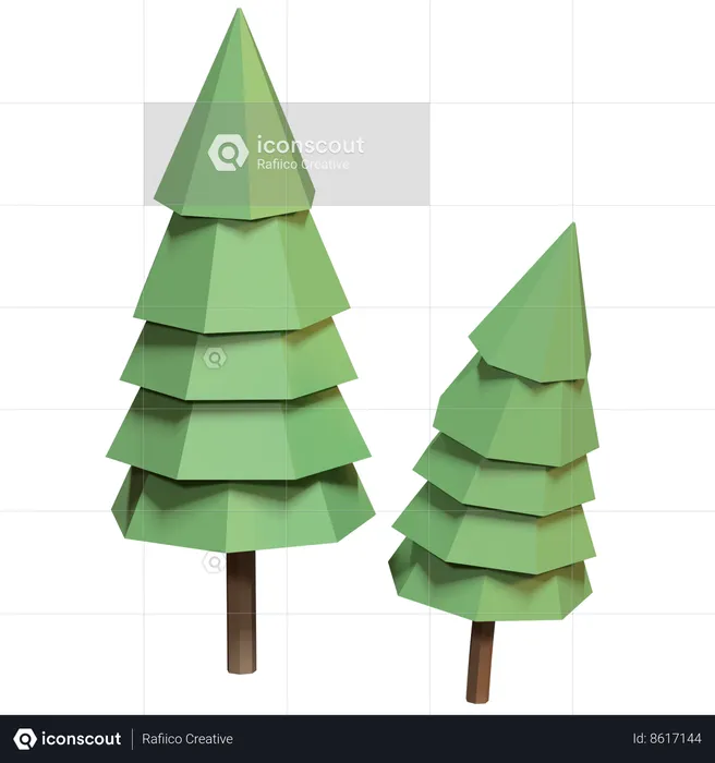 Pine Tree  3D Icon