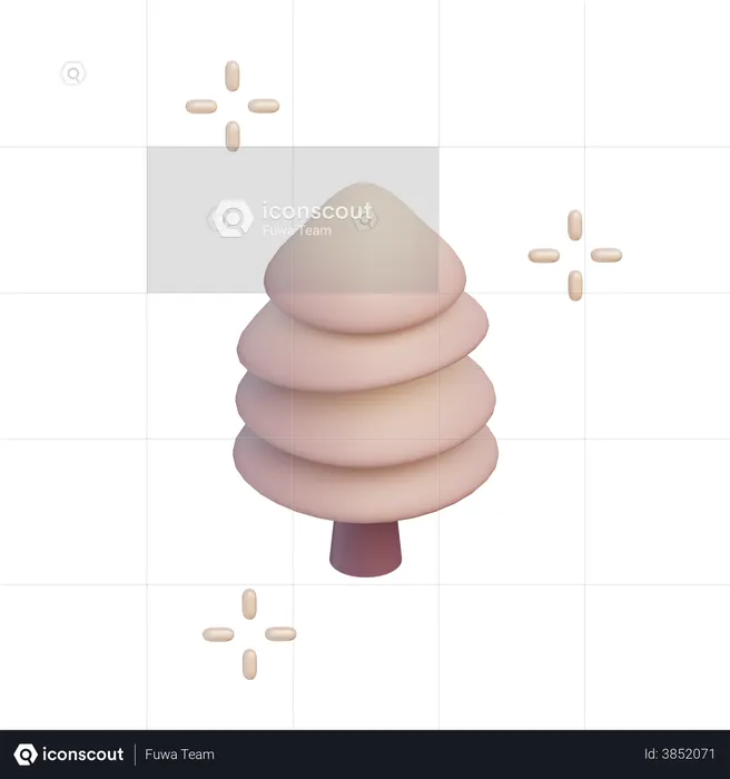 Pine Tree  3D Icon