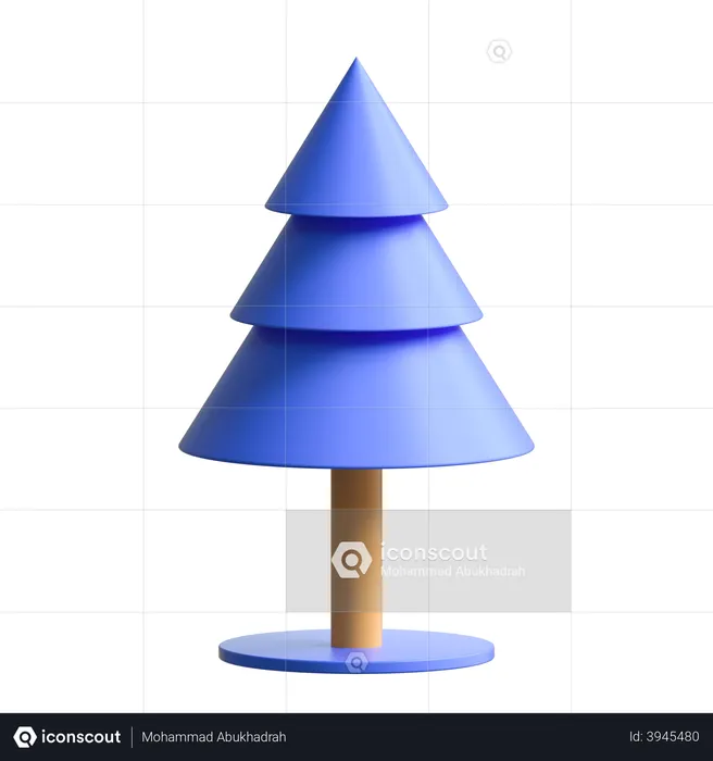 Pine Tree  3D Illustration