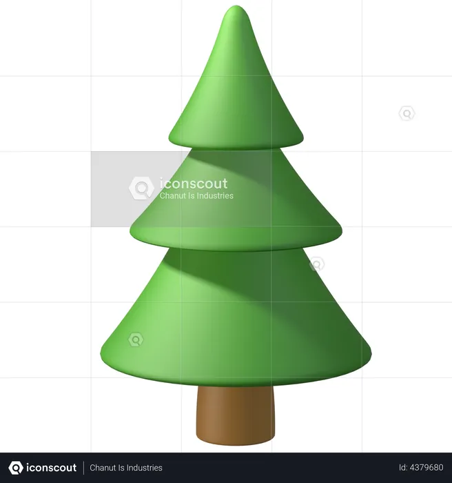 Pine Tree  3D Illustration
