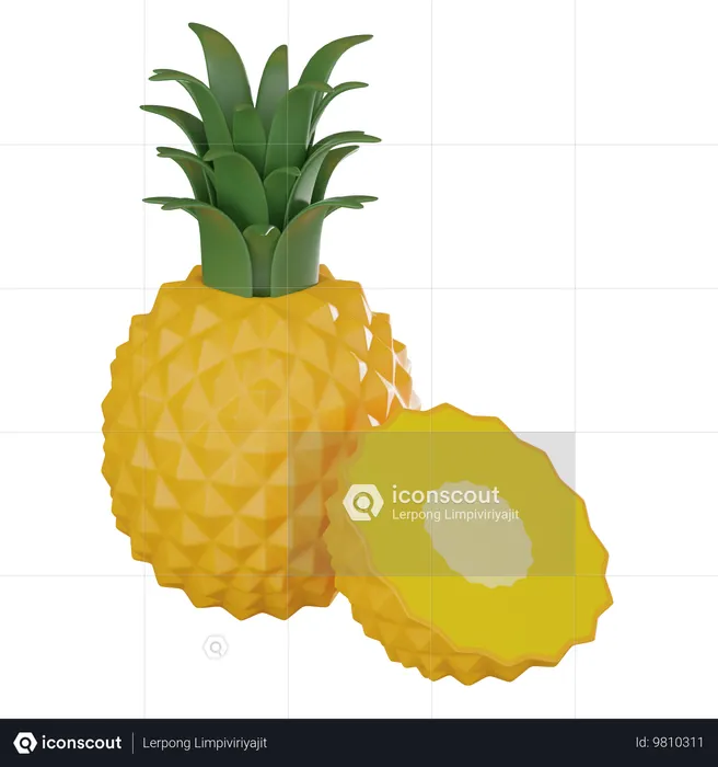 Pineapple  3D Icon