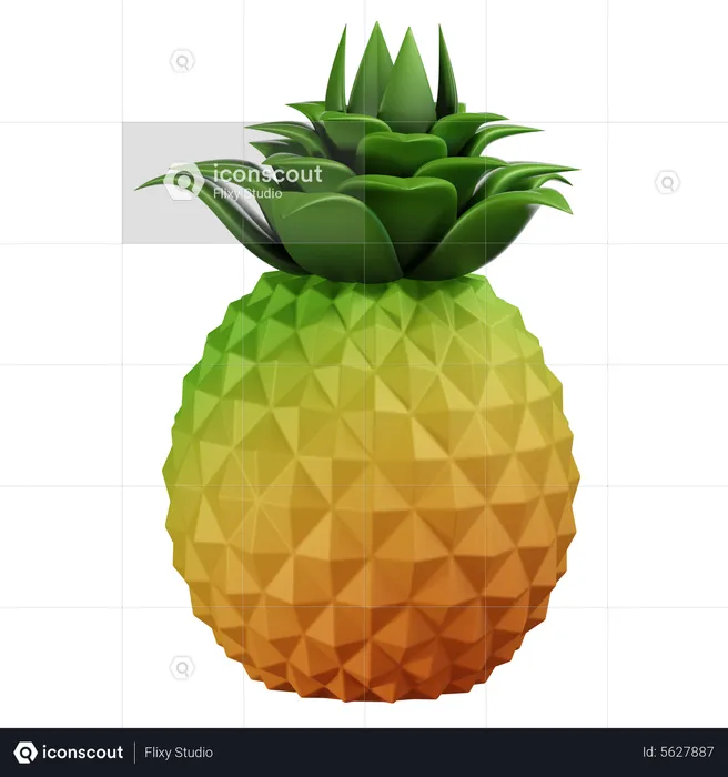 Pineapple  3D Icon