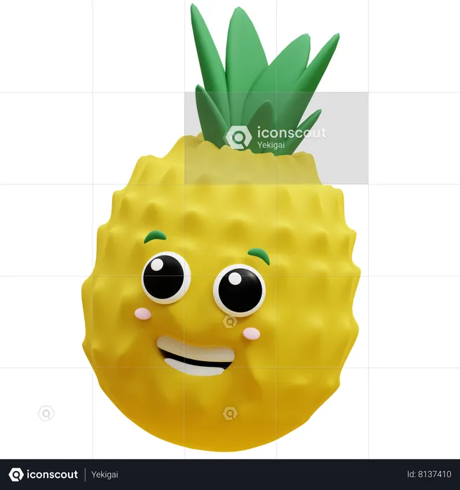 Pineapple  3D Icon