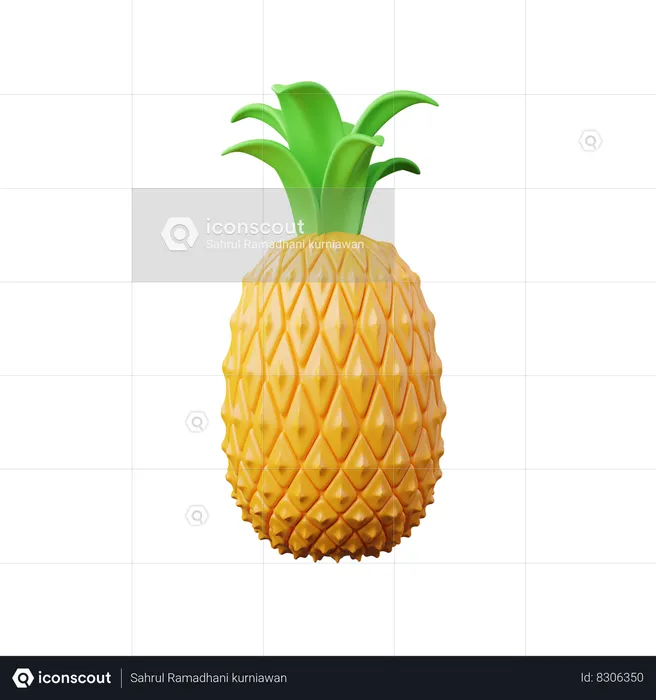 Pineapple  3D Icon