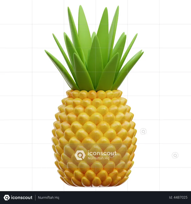 Pineapple  3D Icon