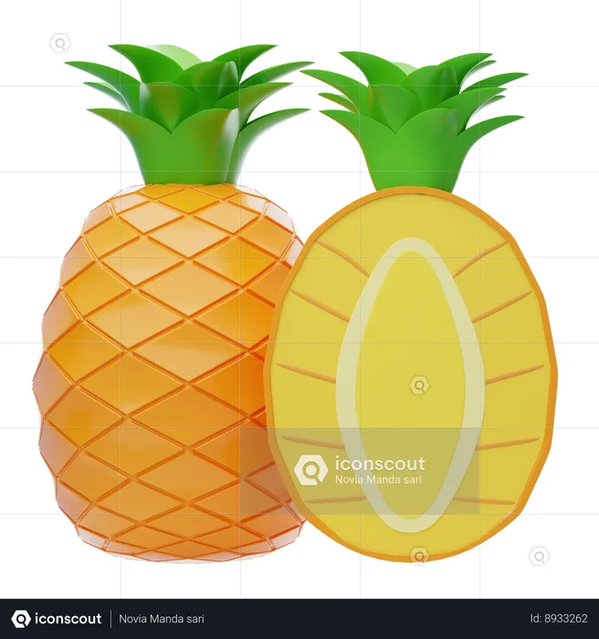 Pineapple  3D Icon