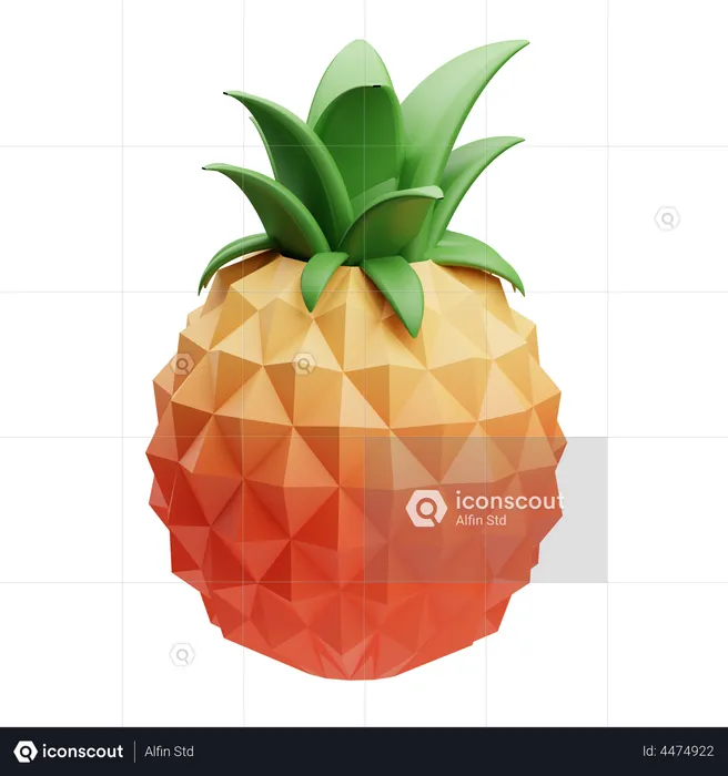 Pineapple  3D Illustration