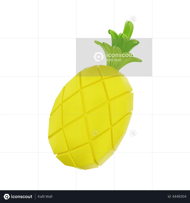 Pineapple  3D Illustration