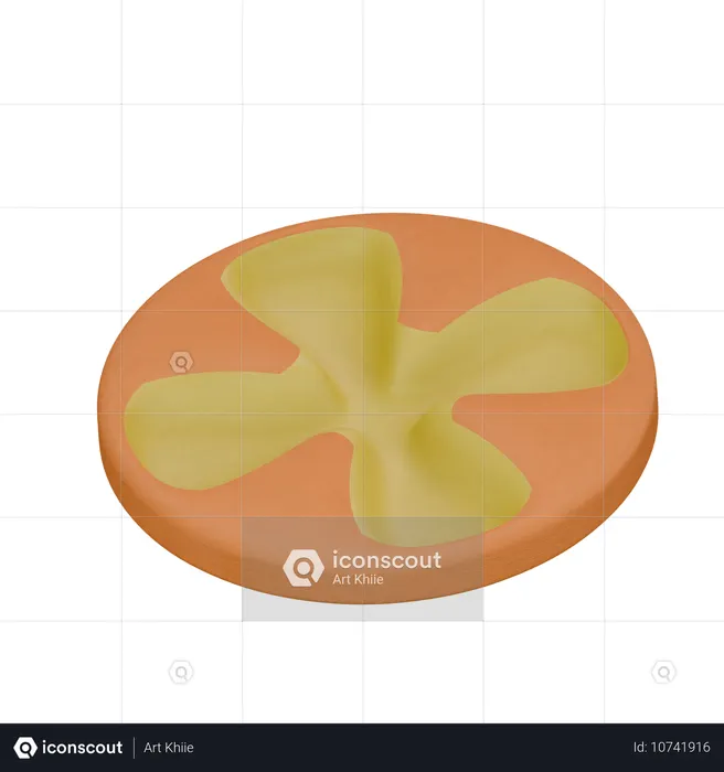 파인애플 크로스번  3D Icon
