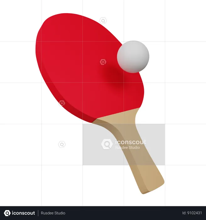 Ping Pong  3D Icon