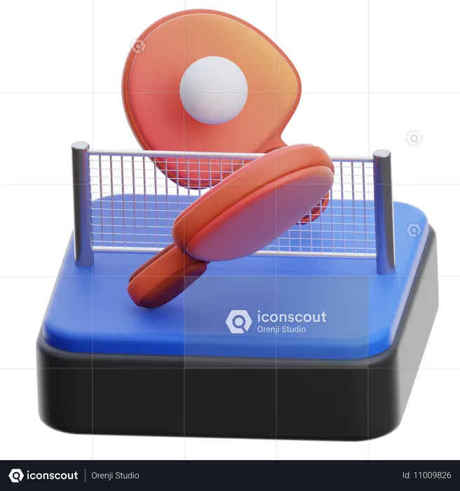 Ping pong  3D Icon