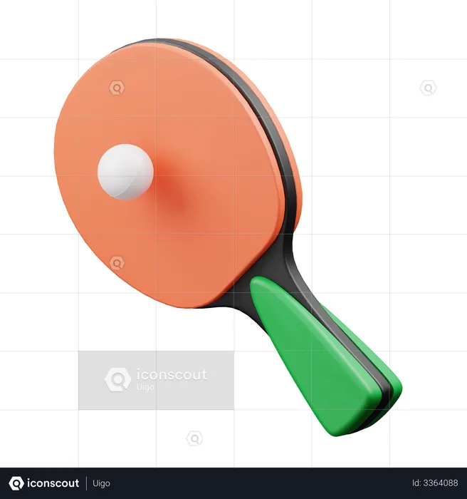 Ping Pong  3D Illustration