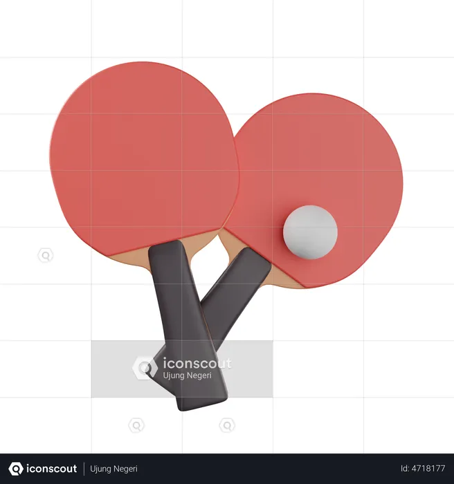 Ping Pong  3D Illustration