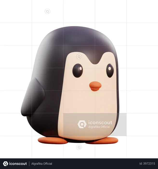 Pinguim  3D Illustration