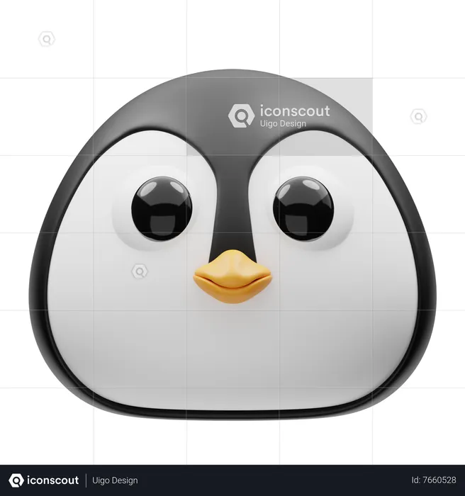 Pinguim  3D Icon