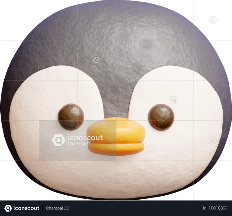 Pinguim fofo  3D Icon