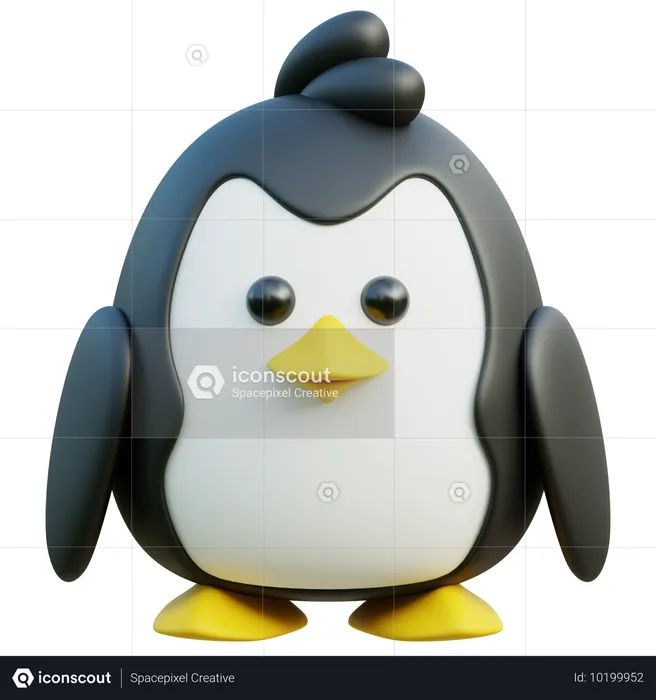 Pingüino  3D Icon