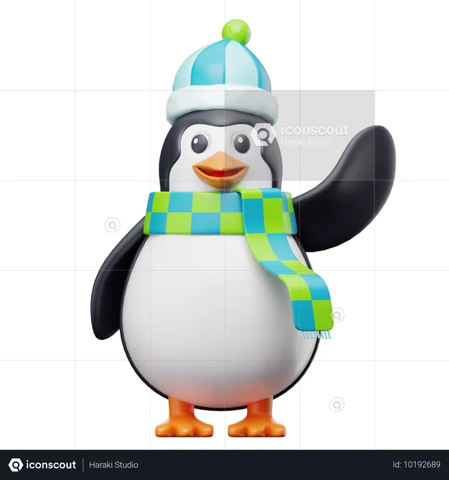 Pingüino  3D Icon