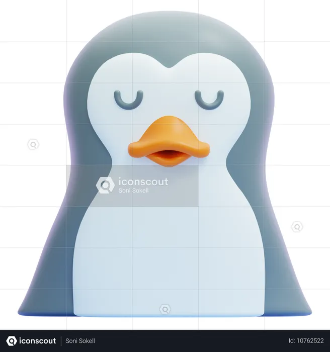 Pingüino  3D Icon