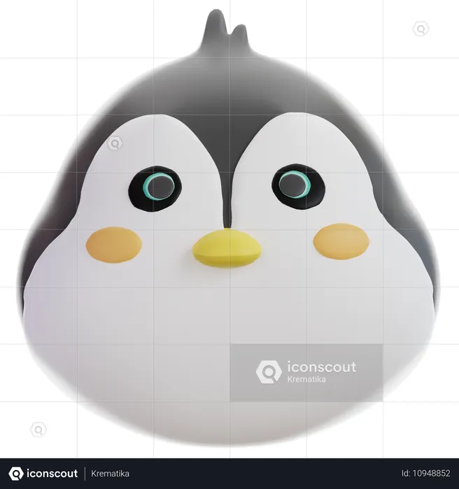 Pingüino  3D Icon