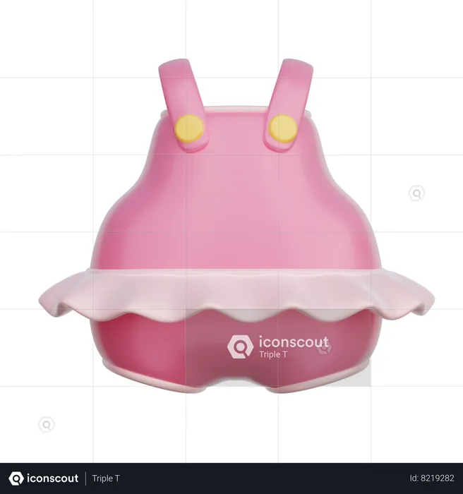 Pink Baby Clothes  3D Icon
