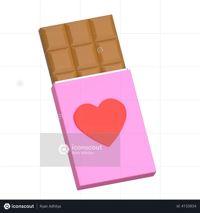 Pink Chocolate  3D Illustration