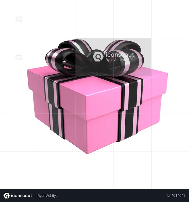 Pink Gift  3D Illustration