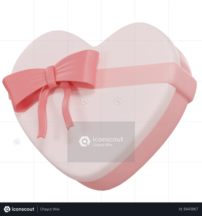 Pink Gift Box  3D Icon
