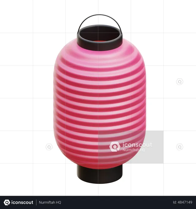 Pink Lantern  3D Icon
