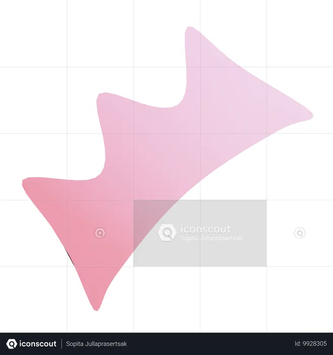 Pink Surprise Symbol Emoji 3D Icon