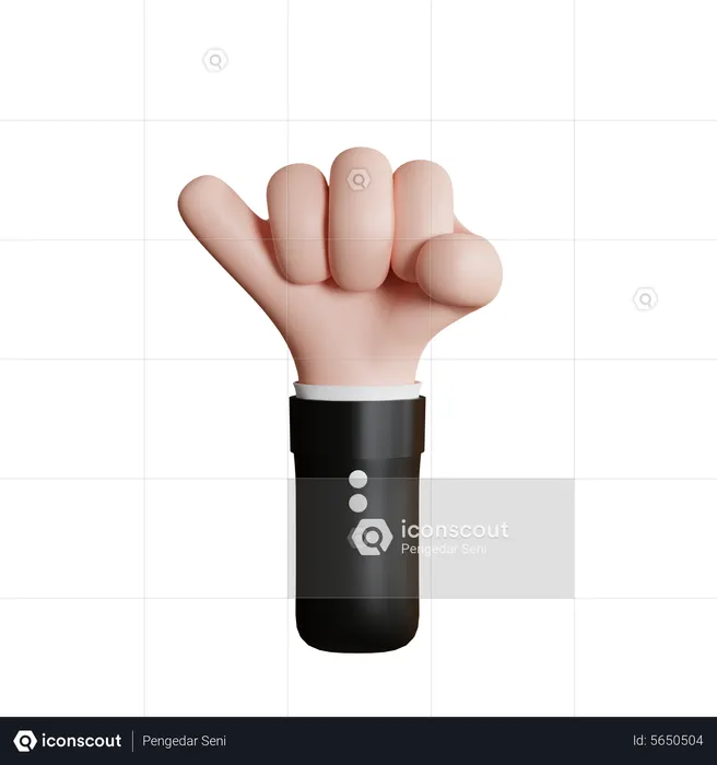 Pinky Promise Hand Gesture  3D Icon